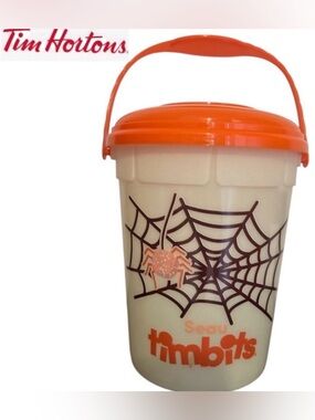 TIM HORTONS HALLOWEEN BUCKET GLOW IN THE DARK 2024